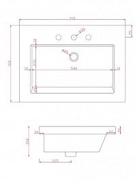 ArtCeram Раковина Gap 71 GPL002 – фотография-2